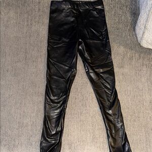 Black Faux Leather Leggings
